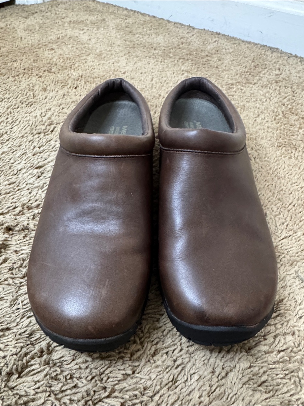 Merrell Encore Nova  Slip-On Leather Clogs Women Brown size 9 Comfort Casual - Picture 2 of 6